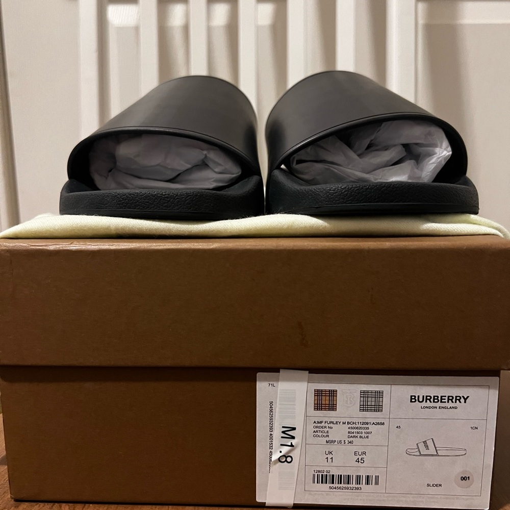 Burberry slides size 11.5 men’s.
